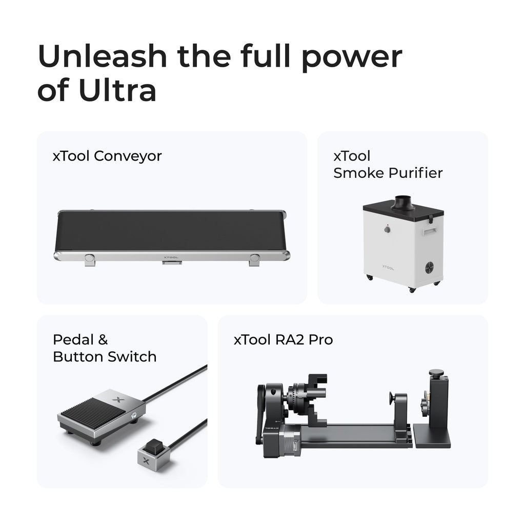 xTool F1 Ultra เครื่องเลเซอร์ 2 in 1 20W Fiber + 20W Diode