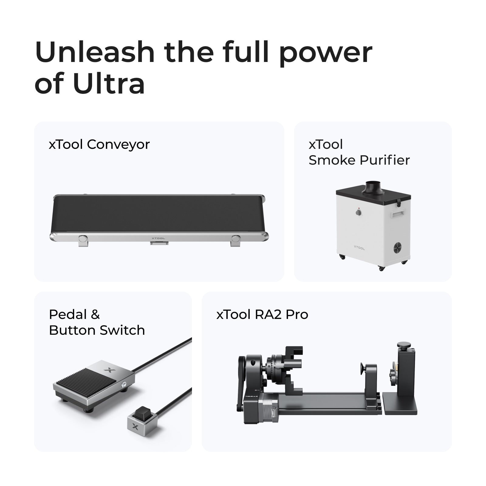 xTool F1 Ultra เครื่องเลเซอร์ 2 in 1 20W Fiber + 20W Diode