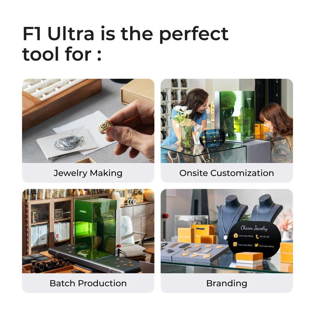 xTool F1 Ultra เครื่องเลเซอร์ 2 in 1 20W Fiber + 20W Diode