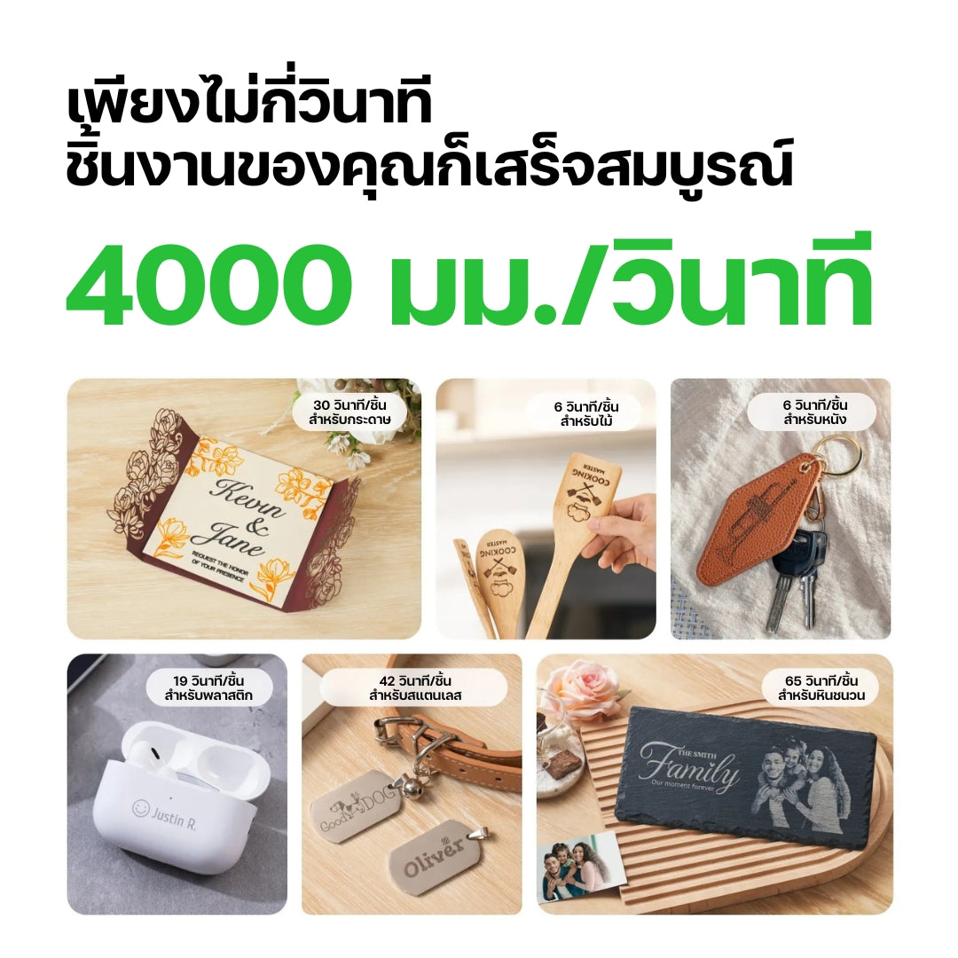 xTool F1 เครื่องเลเซอร์พกพา High Speed