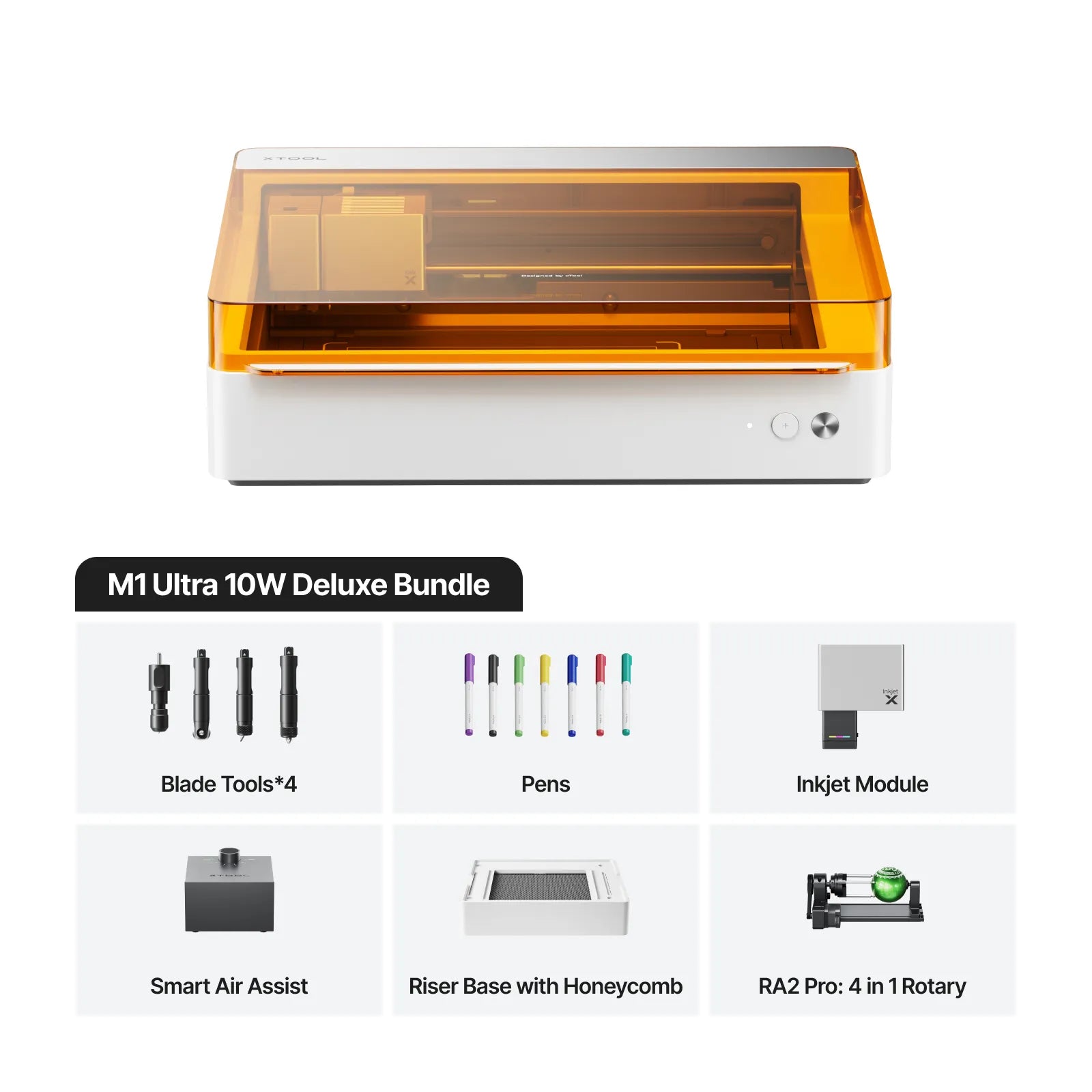 [Pre-Order] xTool M1 Ultra: The World's First 4-in-1 Craft Machine - Deluxe Bundle