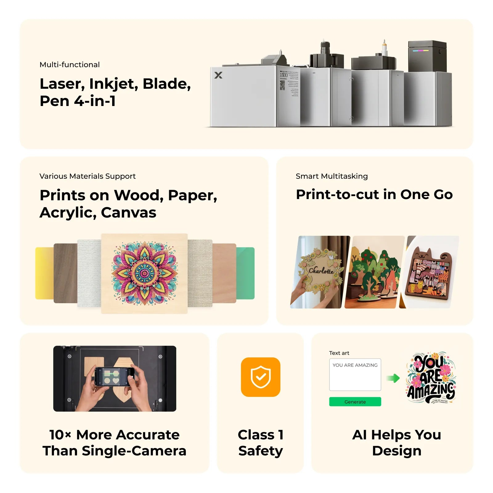 [Pre-Order] xTool M1 Ultra: The World's First 4-in-1 Craft Machine - Deluxe Bundle